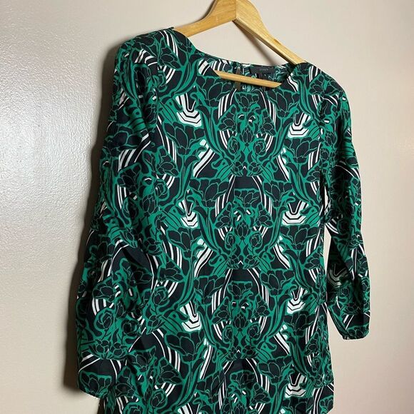CLEARANCE! J. Crew Patterned Blouse Size 0 - Picture 3 of 4